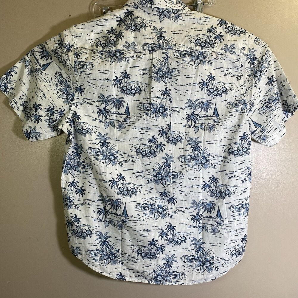 Tommy Bahama Hawaiian Shirt All Over Print Tropical Beach Men's Large NWT $120 - Picture 10 of 12